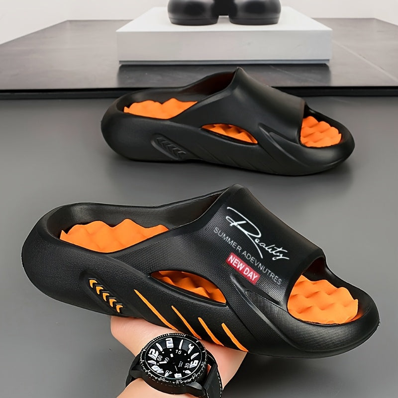 Men'S New Summer Sandals for Outdoor Sports, Non-Slip Home Leisure, Foot Massage, Thick-Soled Beach And Slippers.