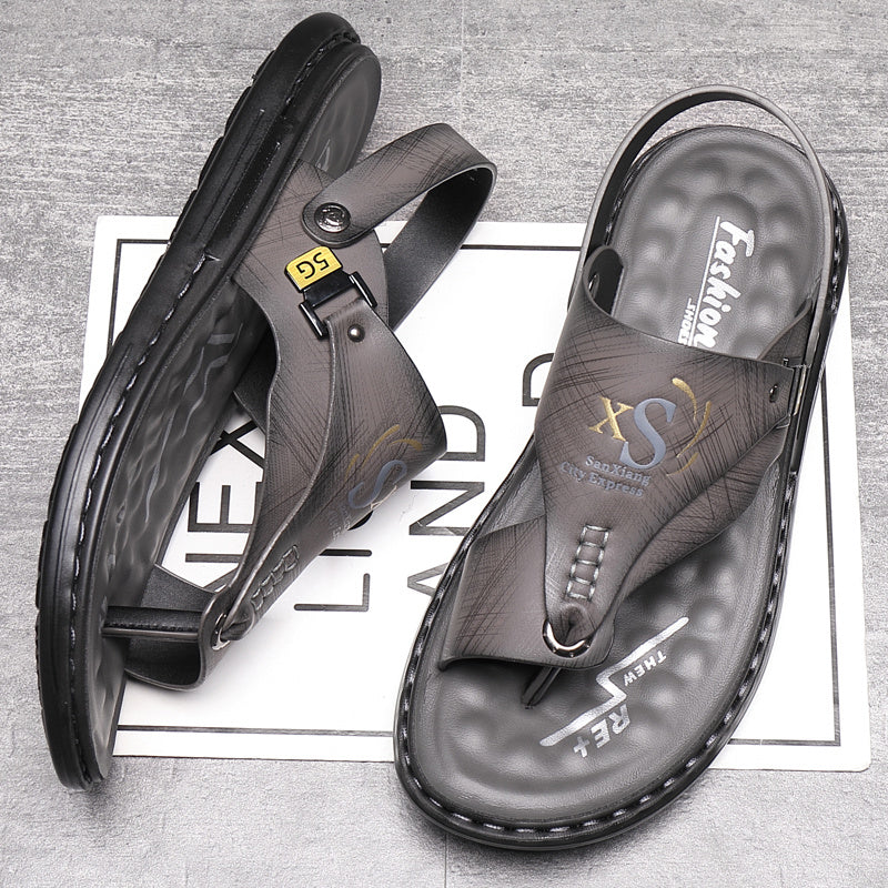 Men'S Summer Outdoor Casual Stylish Flat Sandals That Are Trendy And Multifunctional.