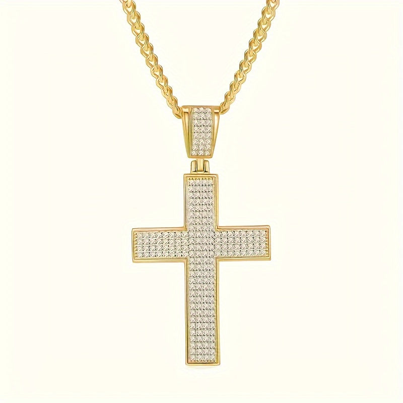 1pc S925 Silver Inlaid 2-carat Moissanite Pendant For Both Men And Women, Suitable For Daily Wear, Gift For Family And Friends, Couple, Holiday Gifts. Follow The Footsteps Of Hip-hop And Become A Trendsetter