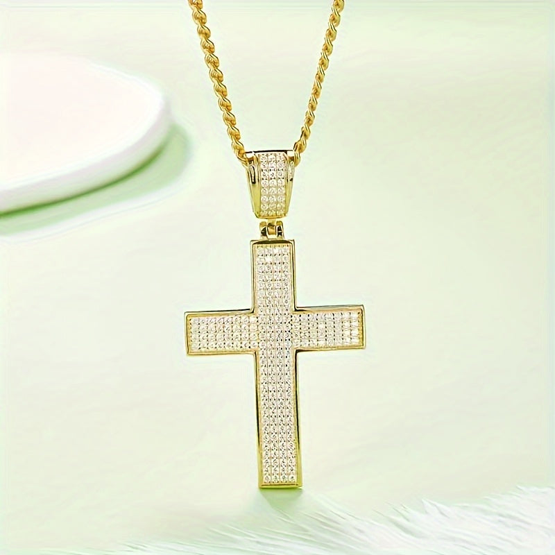 1pc S925 Silver Inlaid 2-carat Moissanite Pendant For Both Men And Women, Suitable For Daily Wear, Gift For Family And Friends, Couple, Holiday Gifts. Follow The Footsteps Of Hip-hop And Become A Trendsetter