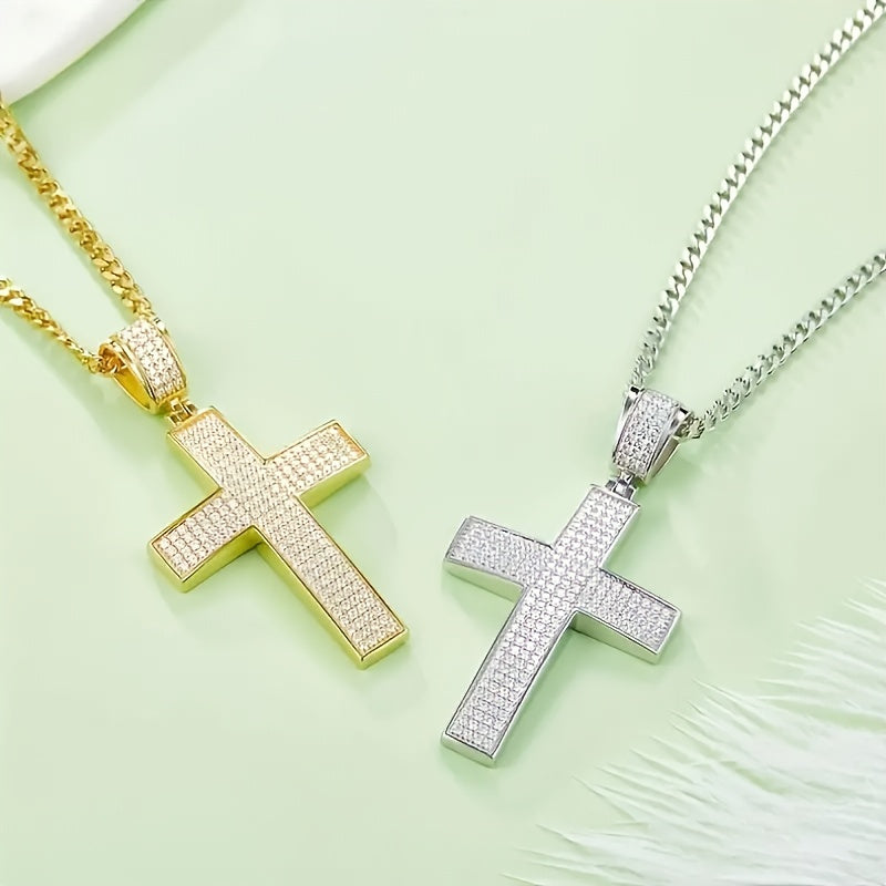 1pc S925 Silver Inlaid 2-carat Moissanite Pendant For Both Men And Women, Suitable For Daily Wear, Gift For Family And Friends, Couple, Holiday Gifts. Follow The Footsteps Of Hip-hop And Become A Trendsetter