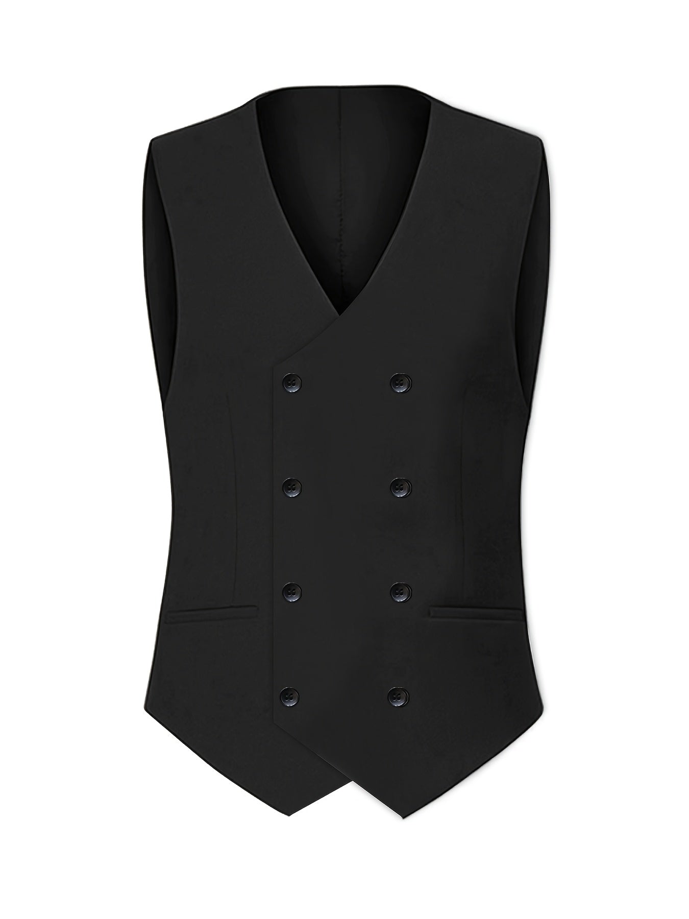 Costume Trois Pièces pour Homme avec Smoking à Revers Évasé, Pantalon et Gilet pour Mariages et Occasions Formelles
