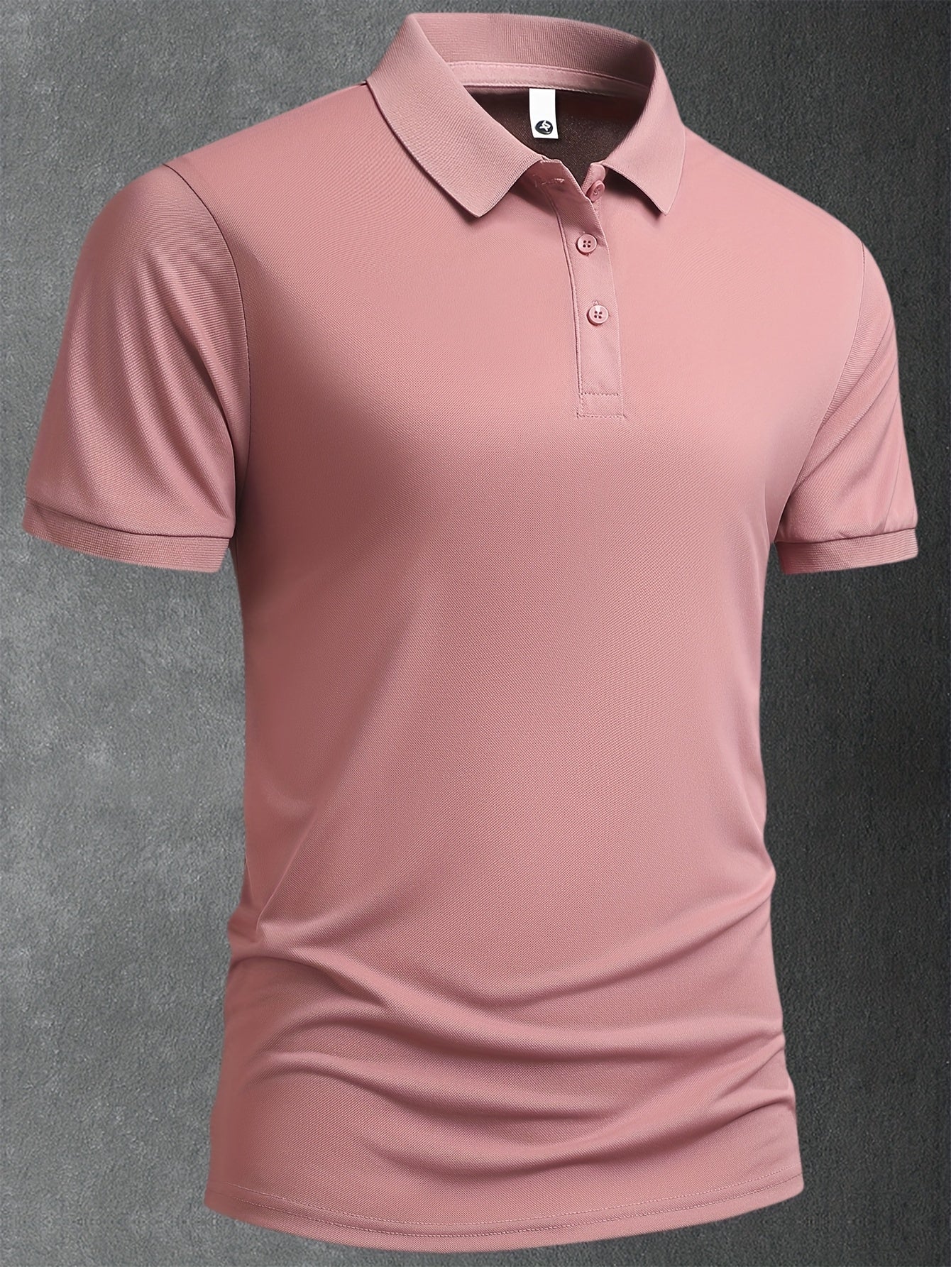 5pcs Men's 2025 Summer Shirts - Solid Color Casual Business Lapel Button-Up T-Shirts, Breathable Lightweight Fabric, Regular Fit for Golf, Office & Evening Outings, Machine Washable