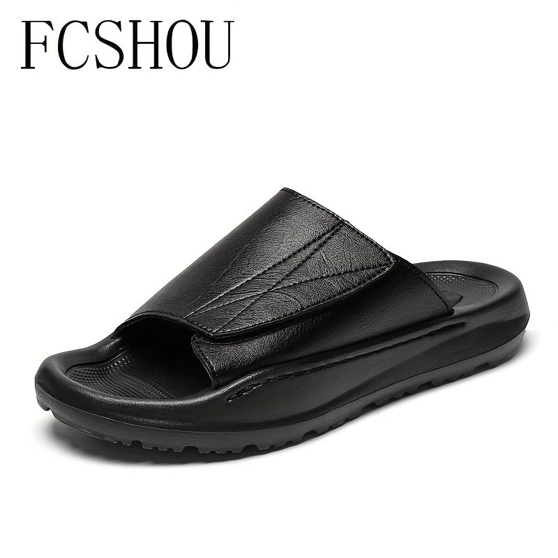 FCSHOU Men'S Summer Sandals - Casual Slip-On Flip Flops with Open-Toe Design, Faux Cover Upper & EVA Sole, Comfortable Indoor\u002FOutdoor Shoes for Casual Attire, Strappy Sandals