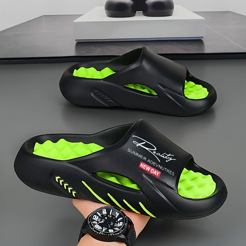 Men'S New Summer Sandals for Outdoor Sports, Non-Slip Home Leisure, Foot Massage, Thick-Soled Beach And Slippers.