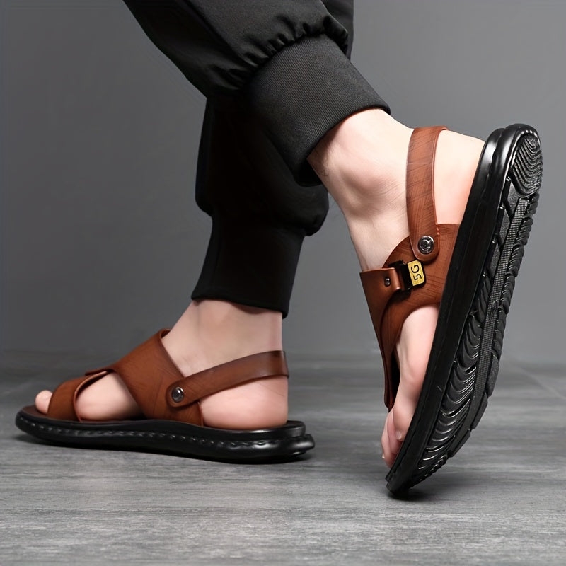Men'S Summer Outdoor Casual Stylish Flat Sandals That Are Trendy And Multifunctional.