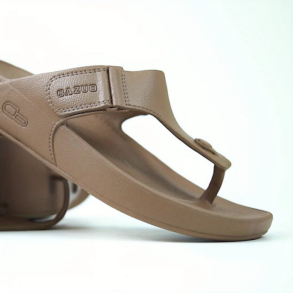 Men'S Summer Flip-Flops - Lightweight, Durable, Non-Slip Beach Sandals with Thick Soles & Arch Support for Comfortable Outdoor, Casual & Home Wea