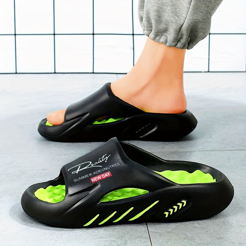 Men'S New Summer Sandals for Outdoor Sports, Non-Slip Home Leisure, Foot Massage, Thick-Soled Beach And Slippers.