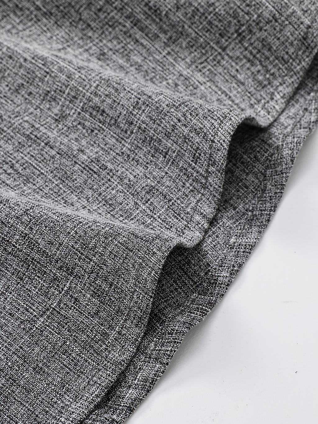 Men's Casual Linen Button- Shirt - Short Sleeve, Black & Gray, Lightweight & Breathable, Perfect for Beach, Summer, Weddings & Outdoor Activities, Outdoor Casual Top | Turndown Collar Shirt | Breathable Material