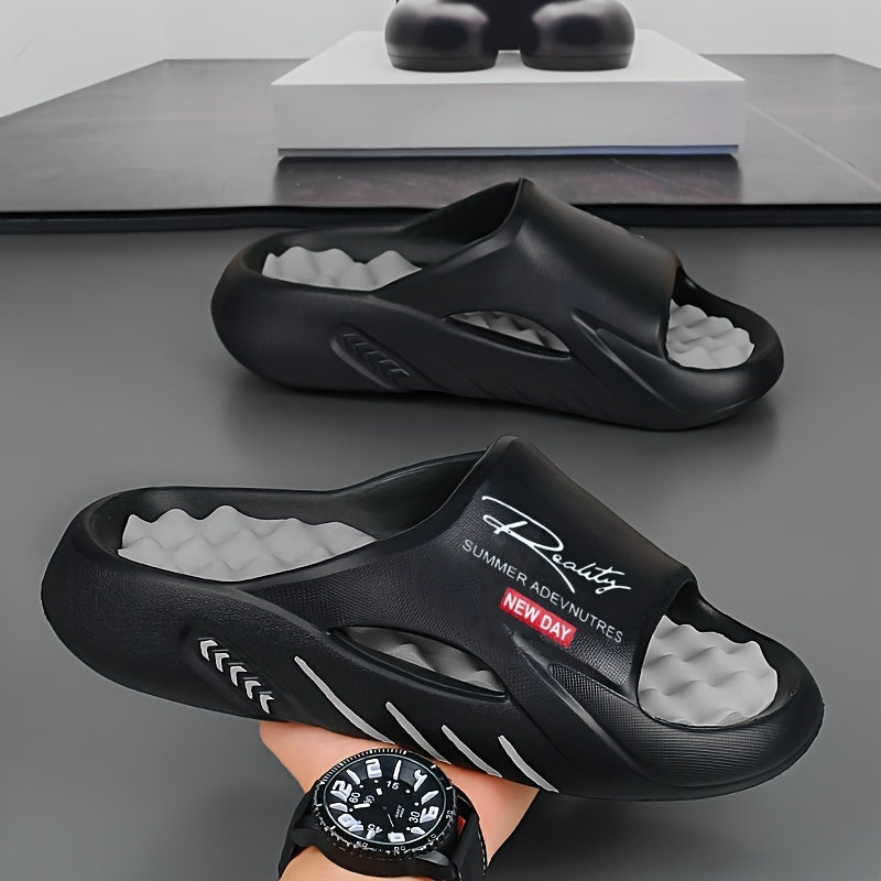 Men'S New Summer Sandals for Outdoor Sports, Non-Slip Home Leisure, Foot Massage, Thick-Soled Beach And Slippers.