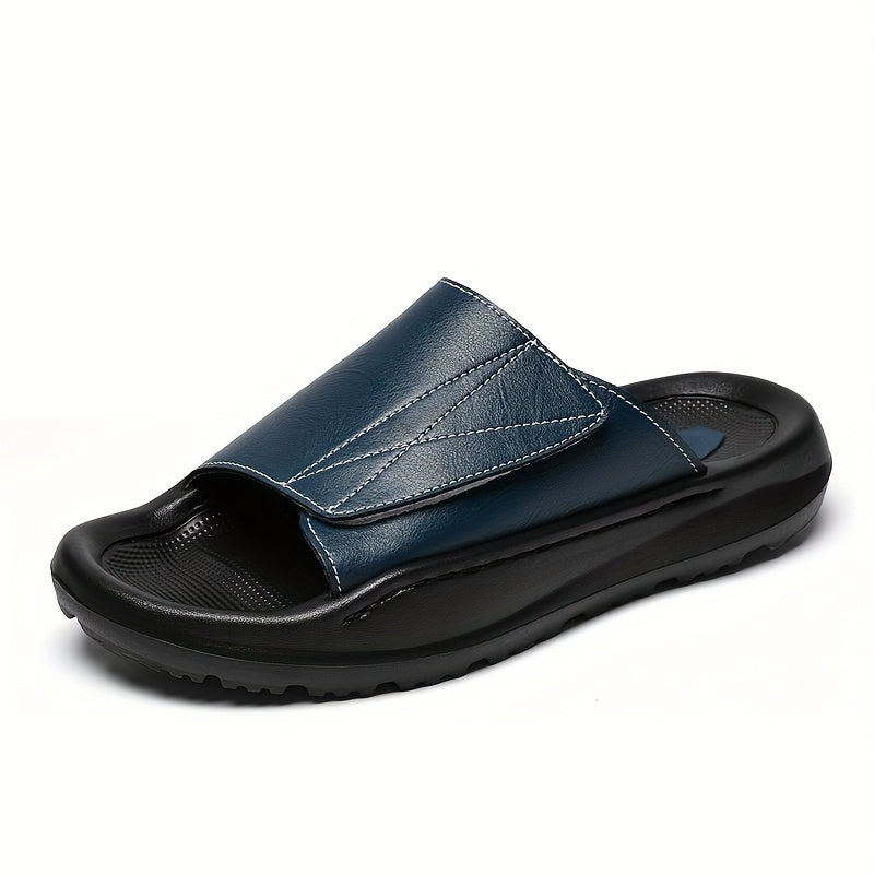 FCSHOU Men'S Summer Sandals - Casual Slip-On Flip Flops with Open-Toe Design, Faux Cover Upper & EVA Sole, Comfortable Indoor\u002FOutdoor Shoes for Casual Attire, Strappy Sandals