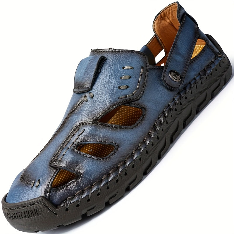 Casual Men'S Summer Round Toe Flip Flops Slippers, Solid Color, Microfiber Synthetic Upper, Faux Inner, Rubber Sole, Fabric Insole, Slip On Closure, for Daily Wear, Hiking, Outdoor