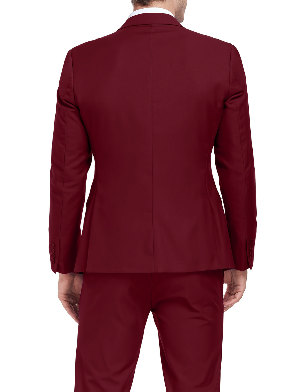 Costume 3 pièces pour homme - Veste cintrée classique à 1 ou 2 boutons - Ensemble complet (veste, gilet, pantalon) pour mariage, soirée ou affaires - Tailles XS à XXXL