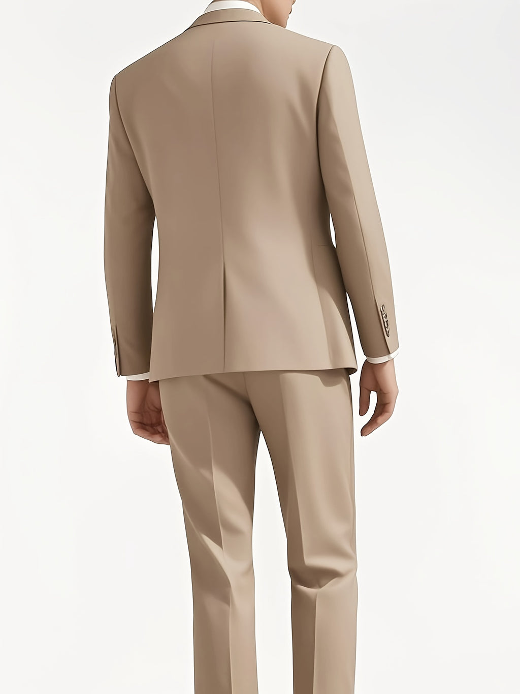 Ensemble de smoking pour homme, trois pièces, costume de mariage, double boutonnage, veste, gilet, pantalon, (001)