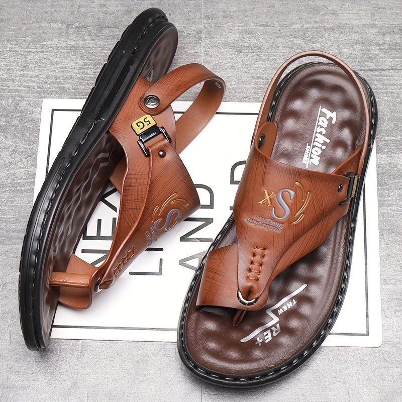 Men'S Summer Outdoor Casual Stylish Flat Sandals That Are Trendy And Multifunctional.
