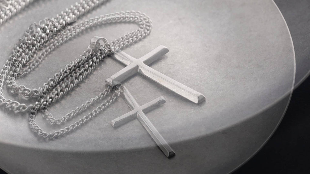 Sterling Silvery Cross Necklace -925 Sterling Silvery - High Precision Machining - Perfect for Men, Women Friends, Wives, Daughters - Perfect for Birthdays, Anniversaries, Valentine's Day -Comes with Elegant Gift Box