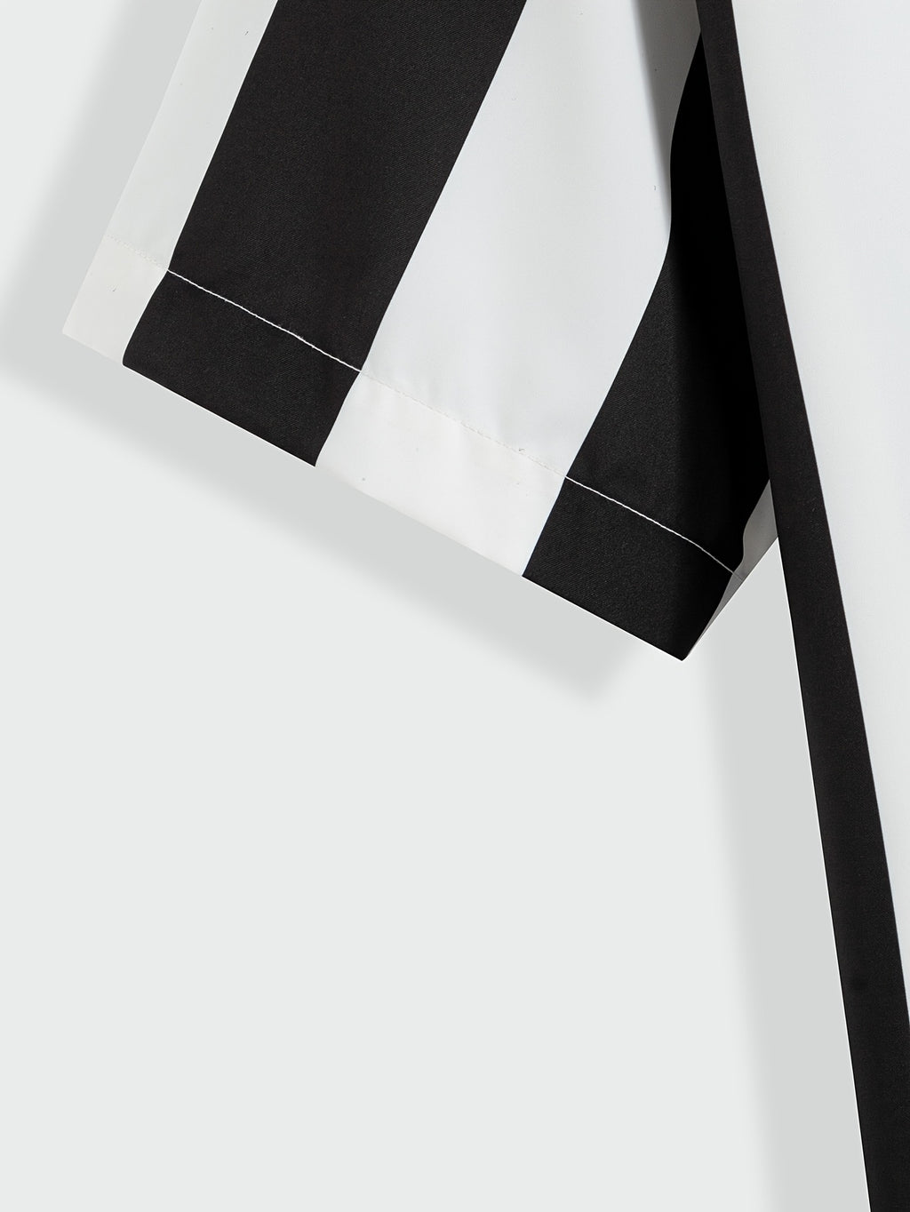 1pc Men'S Summer Casual Striped Button- Shirt - Short Sleeve, Regular Fit, Polyester Woven Fabric, Non-Stretch, Lapel Collar, Placket, for Daily & Outdoor Activities, Hiking, Weekend - Woven Fabric Weight 125g\u002Fm²