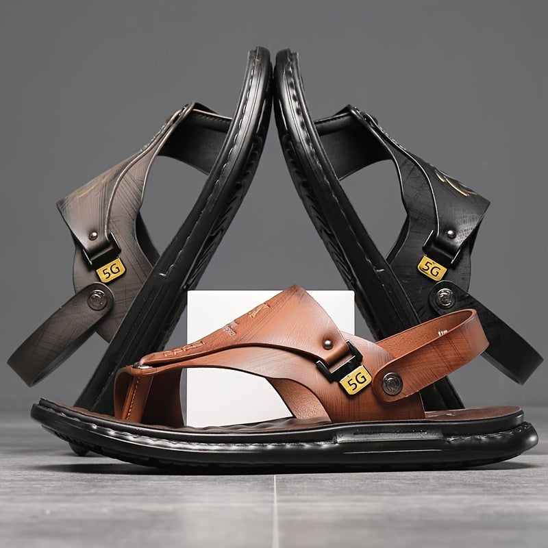 Men'S Summer Outdoor Casual Stylish Flat Sandals That Are Trendy And Multifunctional.