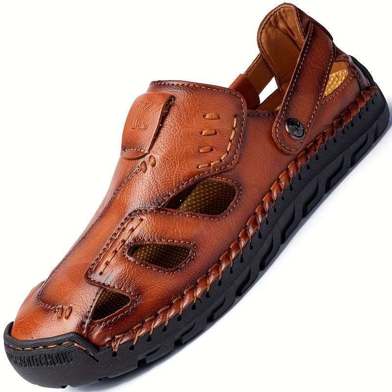 Casual Men'S Summer Round Toe Flip Flops Slippers, Solid Color, Microfiber Synthetic Upper, Faux Inner, Rubber Sole, Fabric Insole, Slip On Closure, for Daily Wear, Hiking, Outdoor