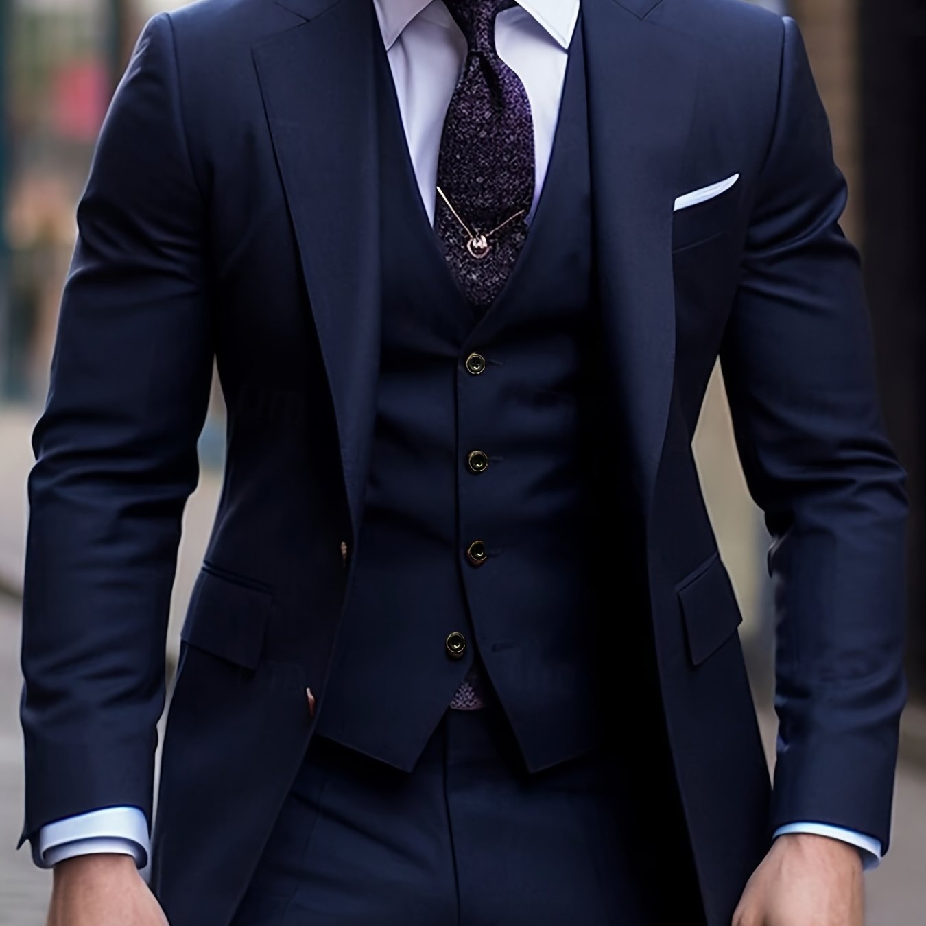 Costume trois pièces pour homme avec revers plat haut de gamme, Ensemble costume grande taille pour hommes, pantalon et gilet pour tenue formelle, robe de mariée, vêtements de travail, cadeau de vacances