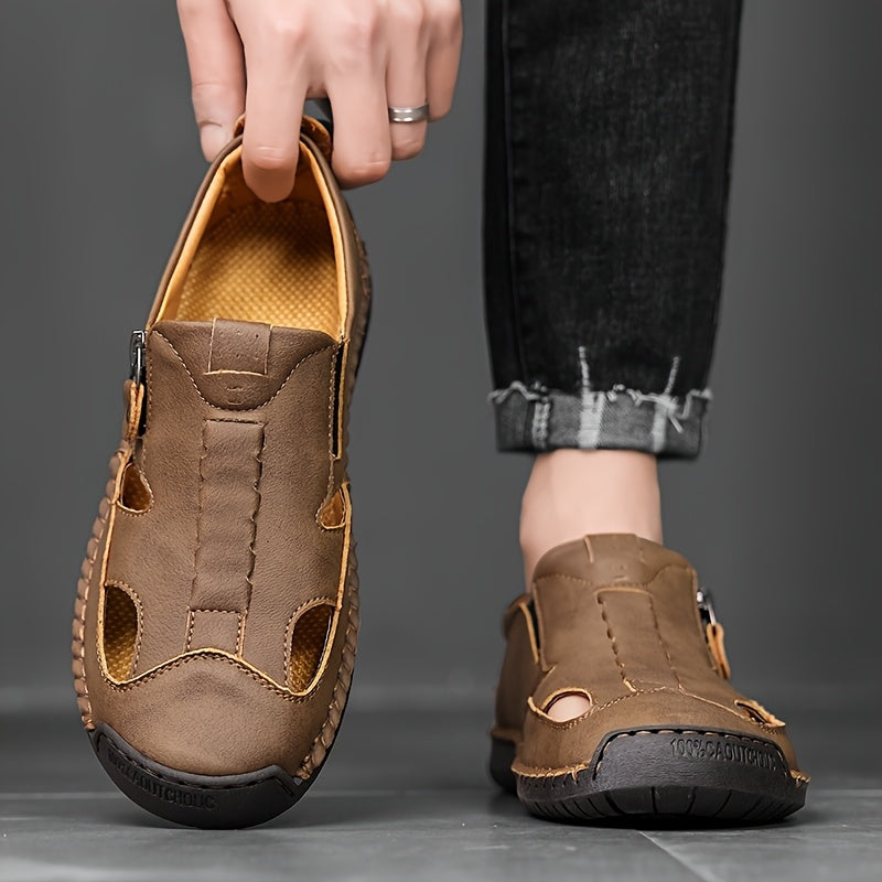 Mens Sandals for Men Men's Black Brown Grey Size Summer Flip Flops Slippers Shoes Male Hiking Shoe for Man Casual